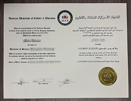 Custom American University of Culture Education diploma online