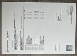 Can I Buy a my official Birmingham City University Transcript online?