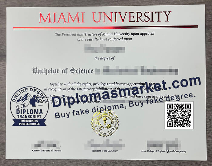 Miami University degree