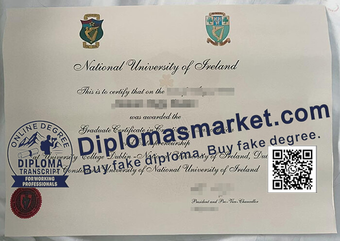 National University of Ireland certificate
