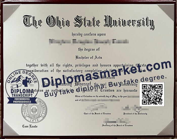 Ohio State University degree