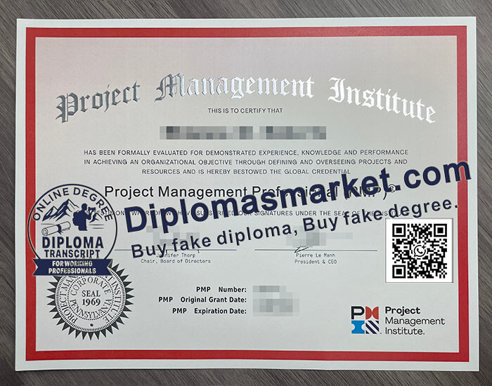 Project Management Professional certificate