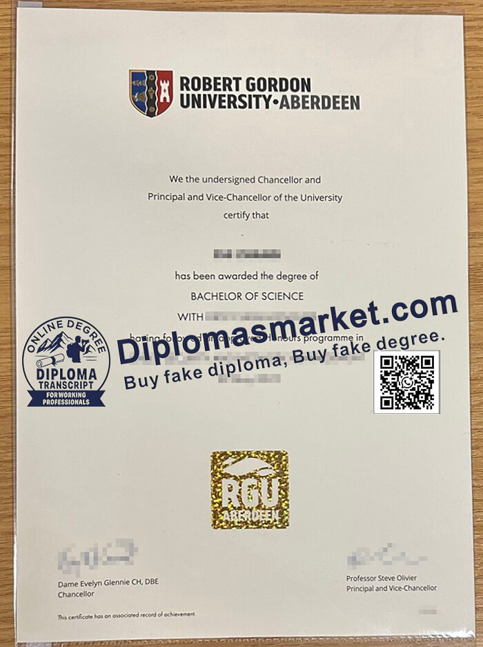 Robert Gordon University degree