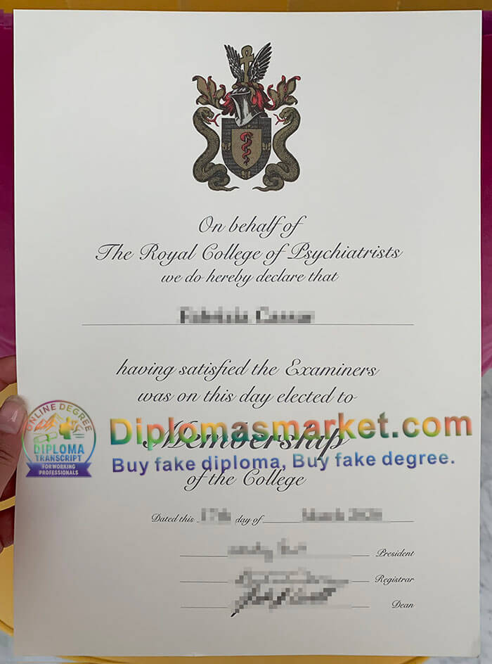 Royal College of Psychiatrists diploma