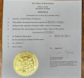 An excellent way to Get a Wisconsin Apostille certificate online.
