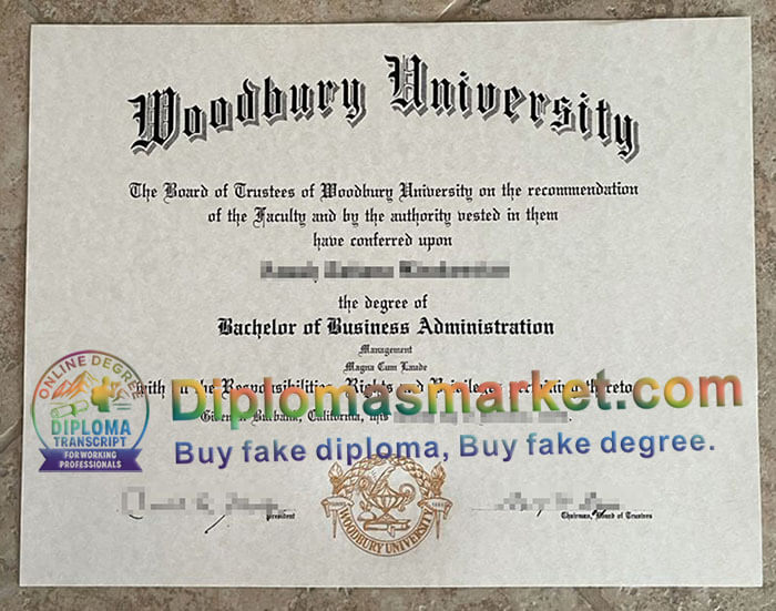Woodbury University degree