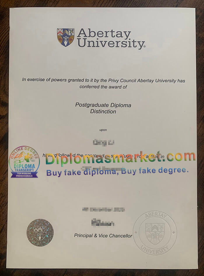 Abertay University degree