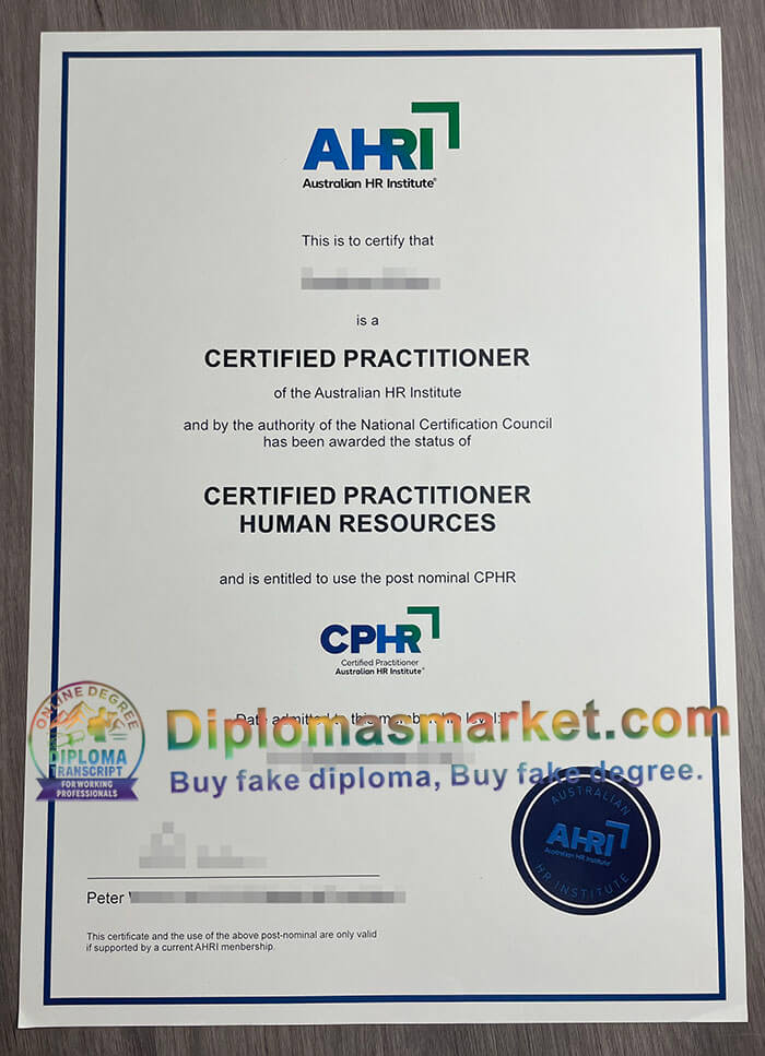 Australian HR Institute certificate