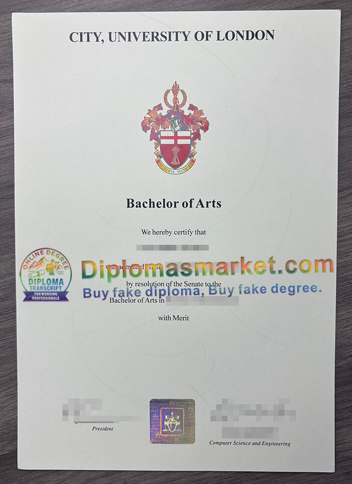 City University of London diploma