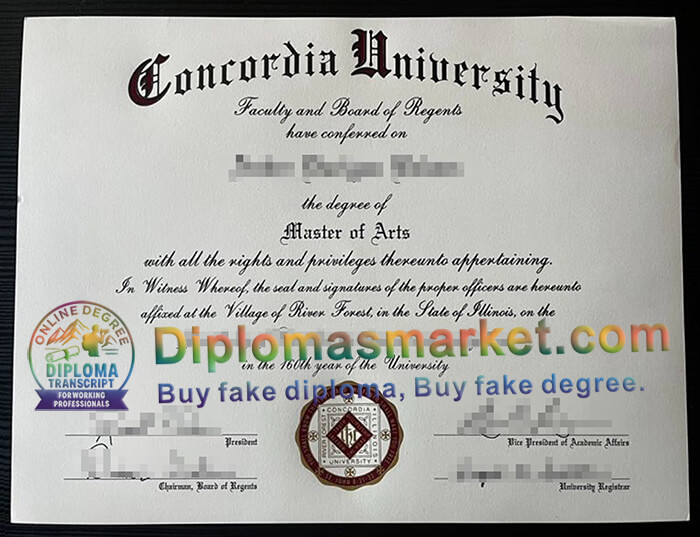 Concordia University Chicago degree