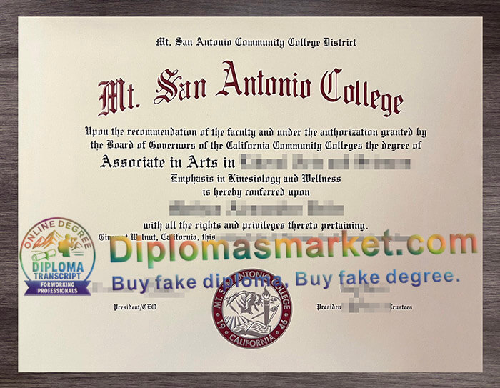 Mt San Antonio College degree