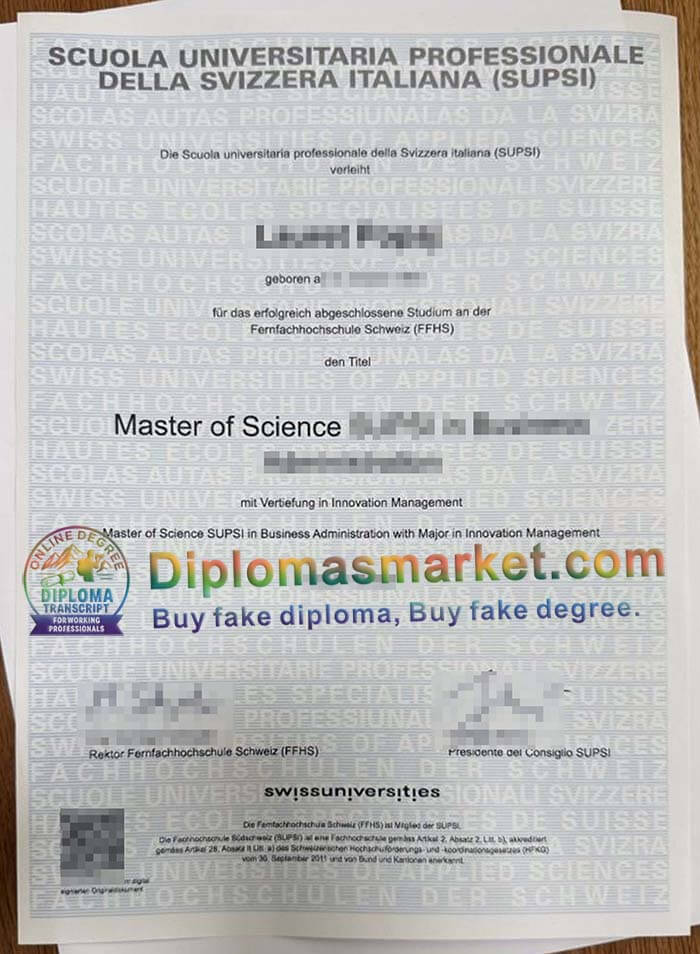 Buy a SUPSI Diploma