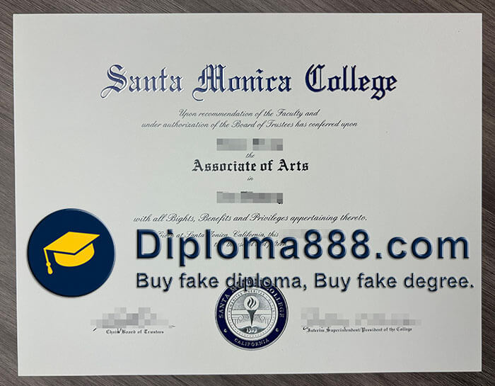 Santa Monica College diploma