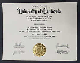 How to make a University of California San Diego diploma?