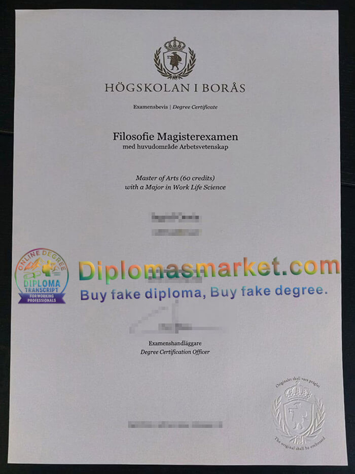 University of Borås degree