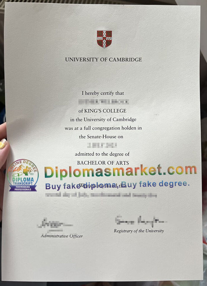 University of Cambridge degree