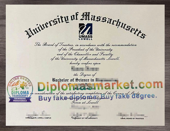 University of Massachusetts Lowell diploma