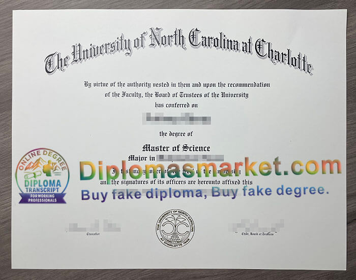 University of North Carolina at Charlotte degree
