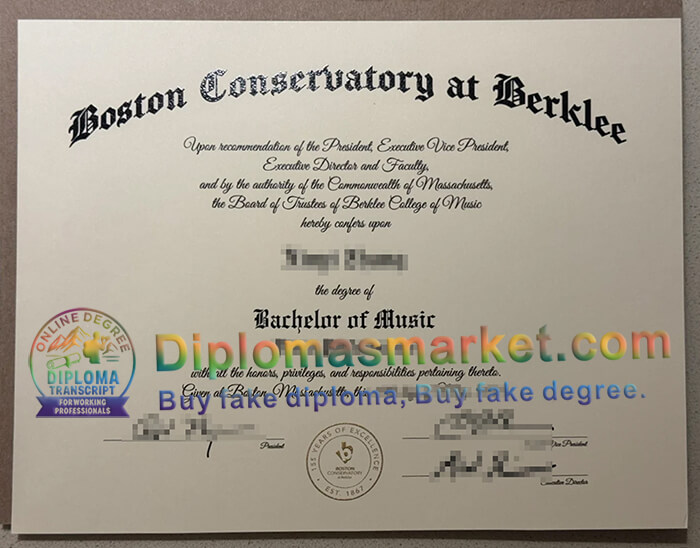 Boston Conservatory at Berklee degree