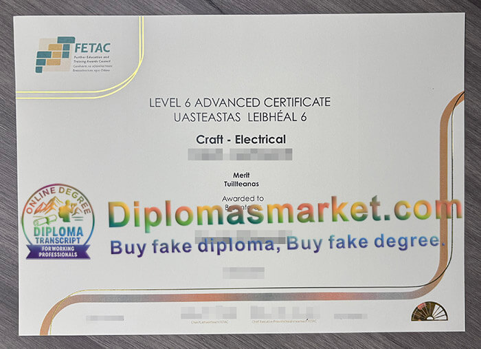 FETAC Level 6 Advanced certificate