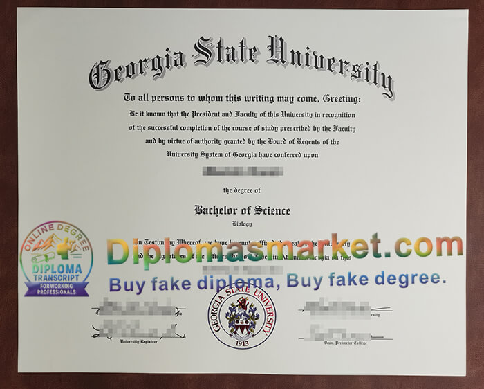 Georgia State University certificate
