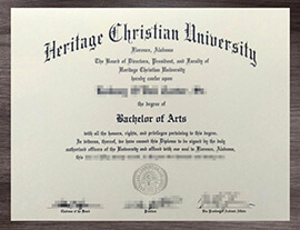 Replicate a Heritage Christian University Diploma Online.