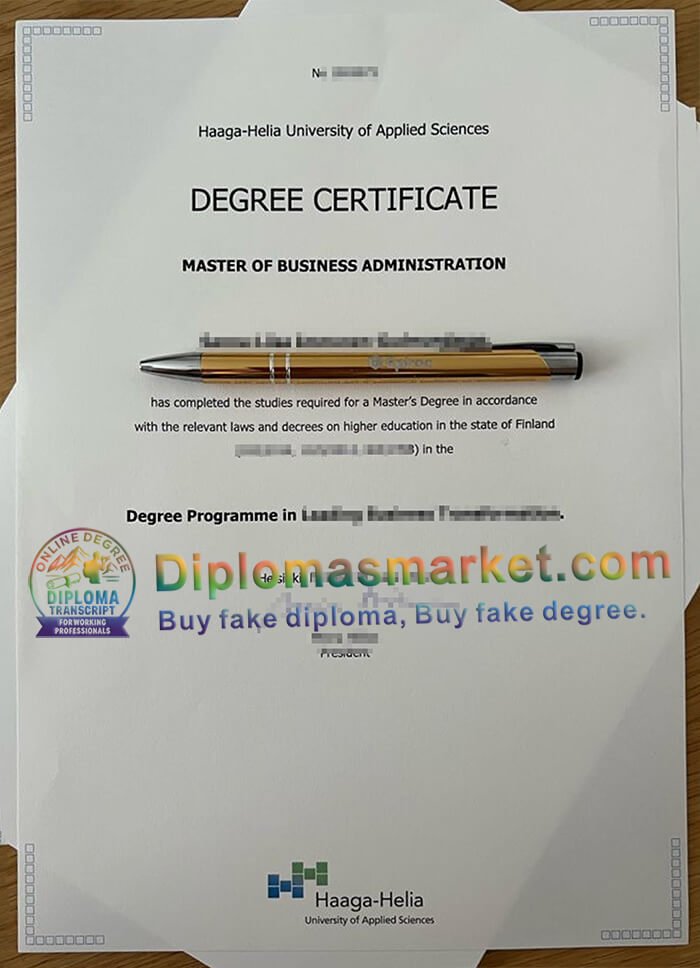 Haaga Helia University of Applied Sciences degree