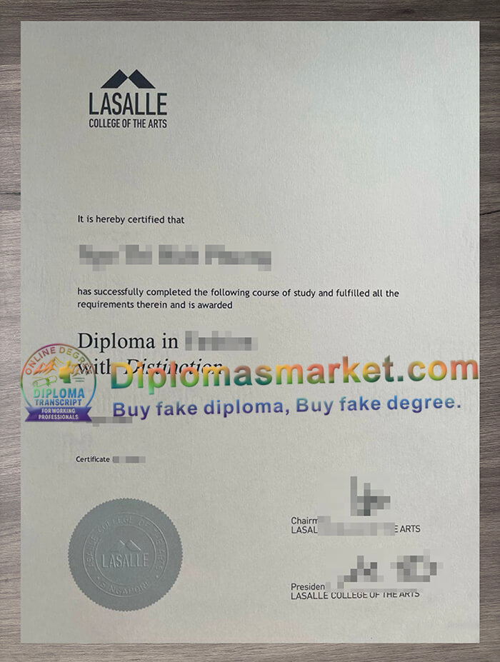 Lasalle College of the Arts degree