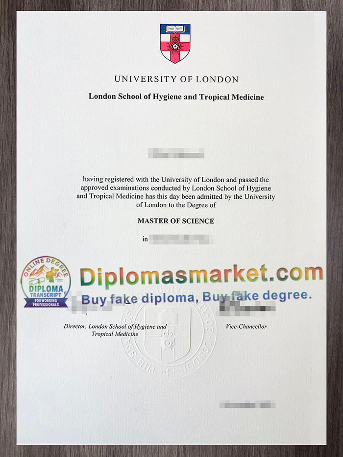 London School of Hygiene and Tropical Medicine degree