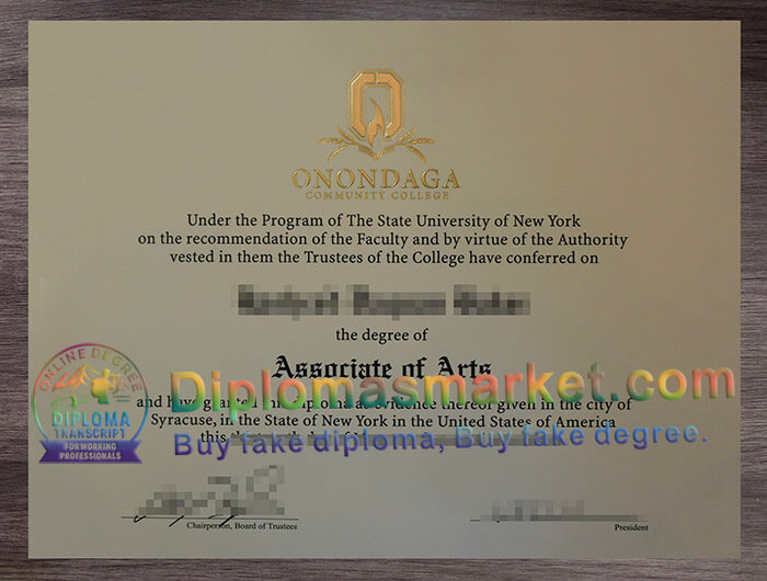 Onondaga Community College degree