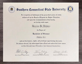 Way to order a Southern Connecticut State University diploma