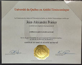 Buy a Université du Québec en Abitibi Témiscamingue diploma.