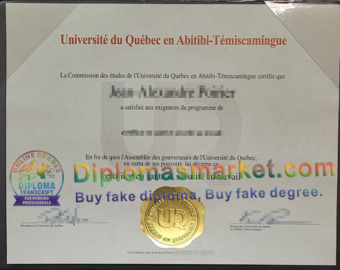 Université du Québec en Abitibi Témiscamingue degree