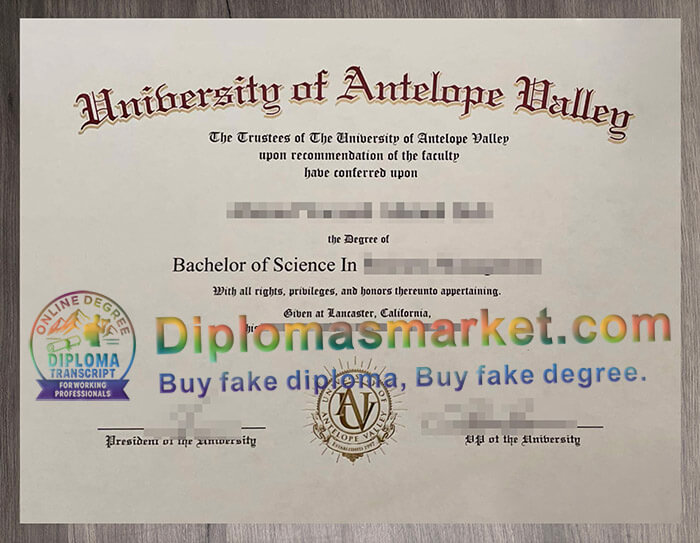 University of Antelope Valley degree