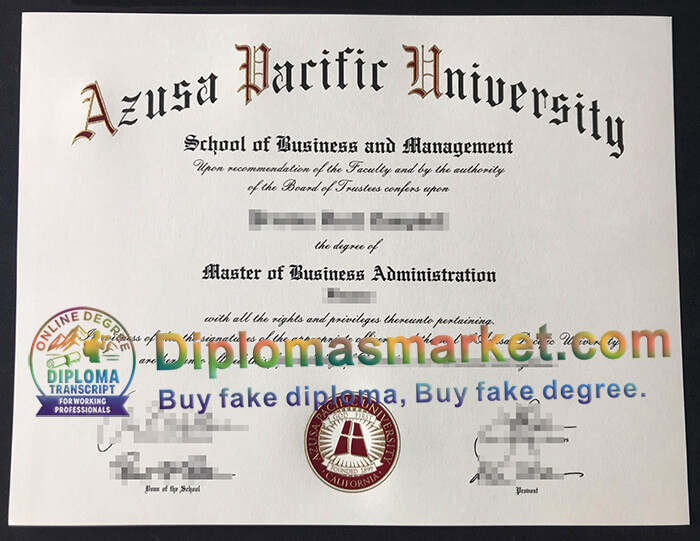 Azusa Pacific University degree