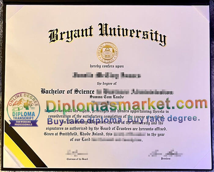 Bryant University degree