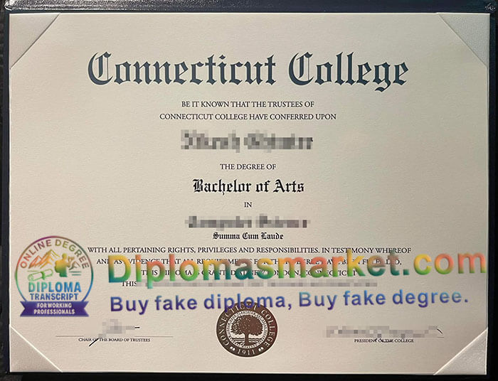 Connecticut College diploma