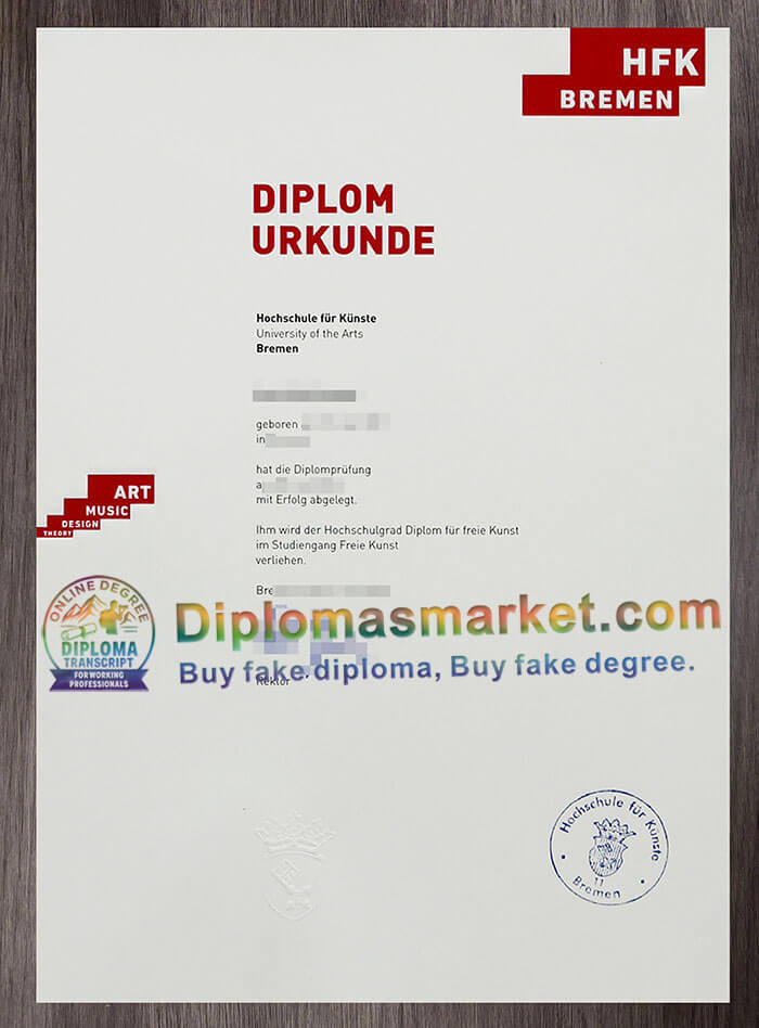 Hochschule für Künste Bremen diplom