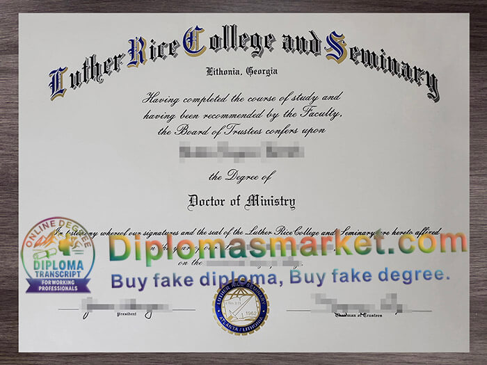 Luther Rice College and Seminary degree