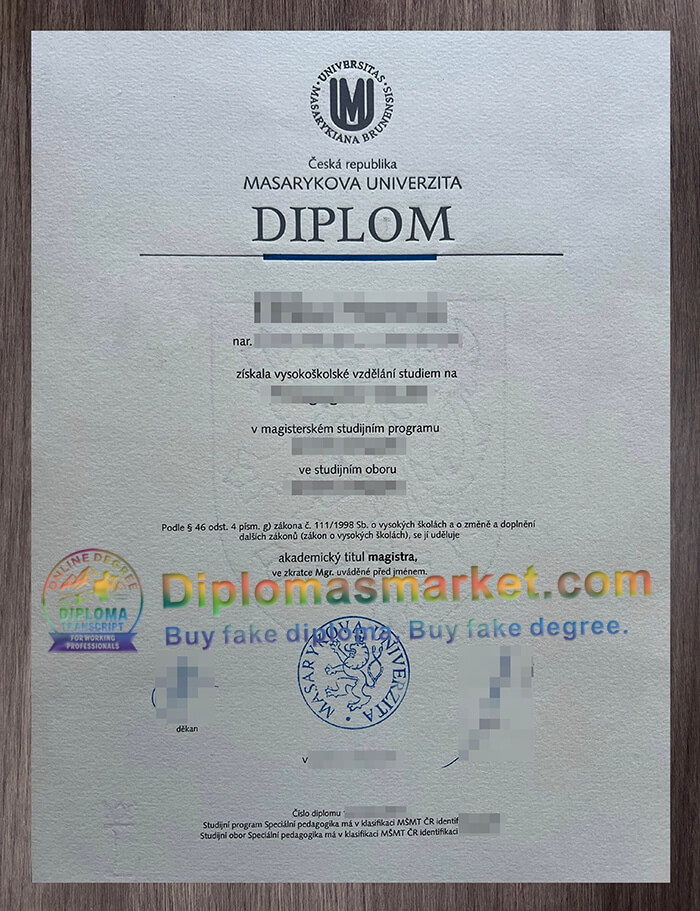 Masarykova univerzita degree