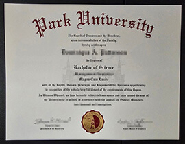 Quickly Buy a high-quality Park University diploma certificate.