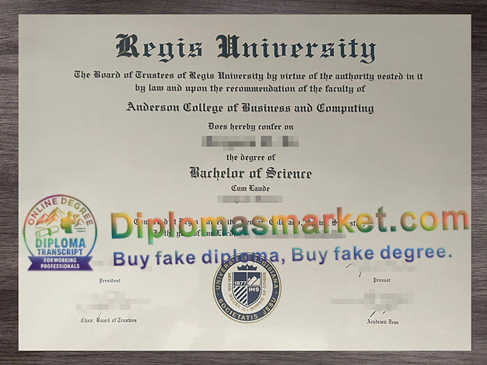 Regis University diploma