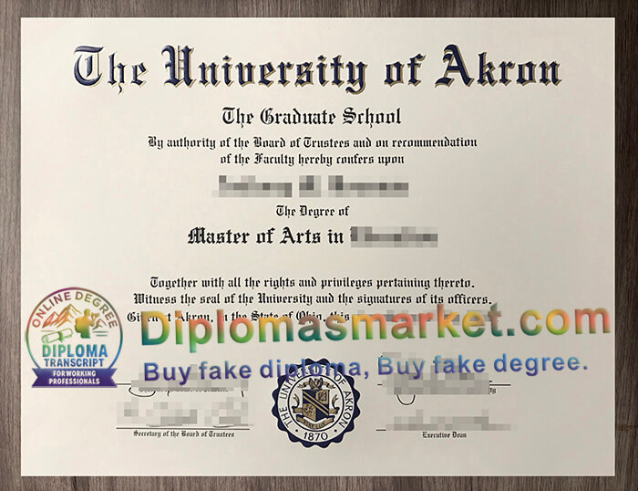University of Akron degree