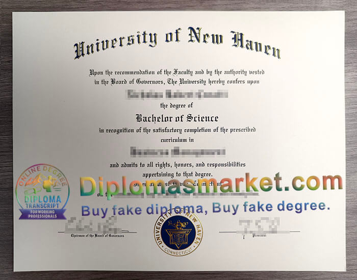 University of New Haven diploma