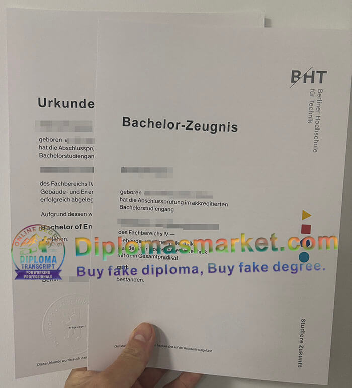 Berliner Hochschule für Technik Urkunde