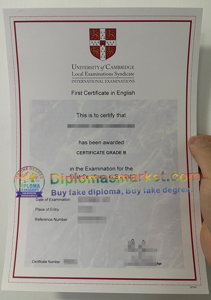 Cambridge FCE Certificate