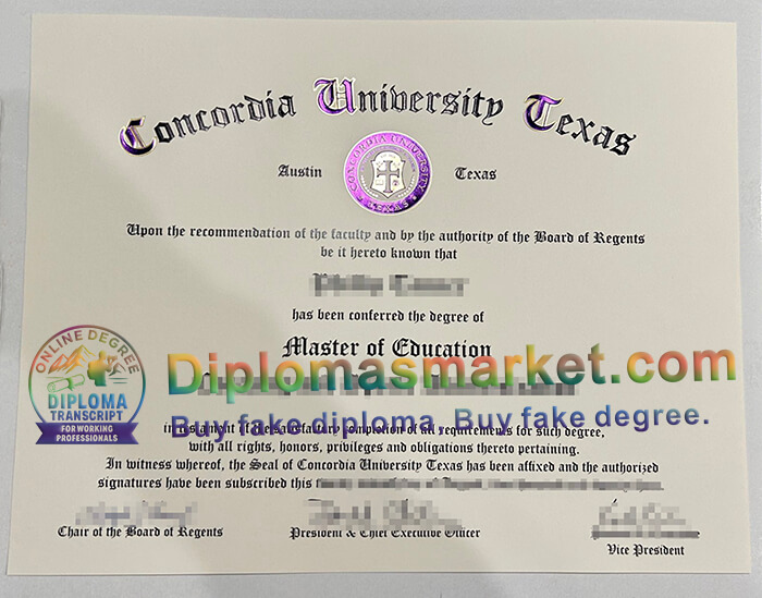 Concordia University Texas degree