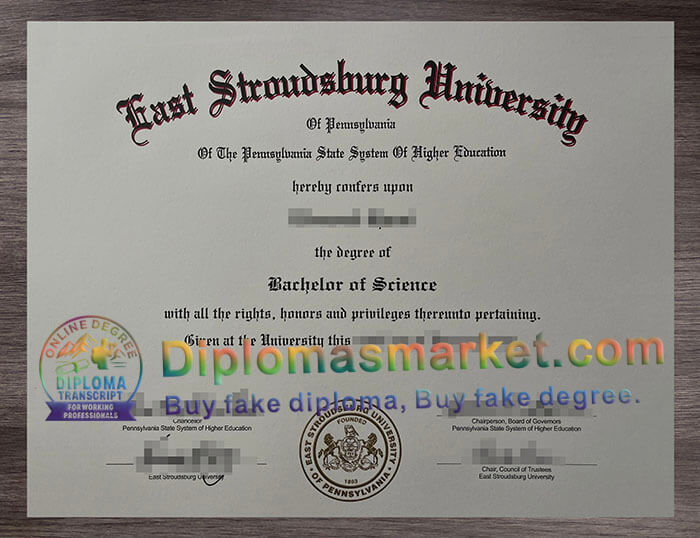 East Stroudsburg University degree