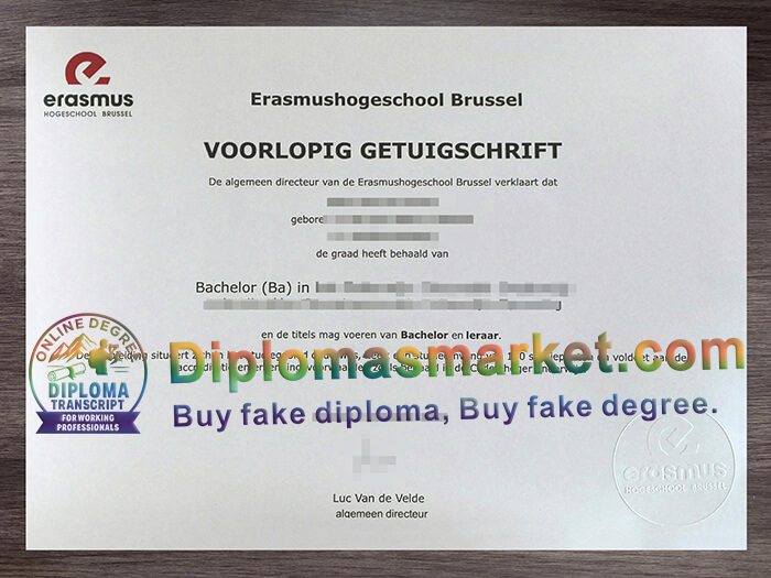 Erasmushogeschool Brussel degree