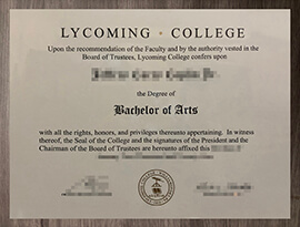 Securely Copy Your Lycoming College diploma Online Today.